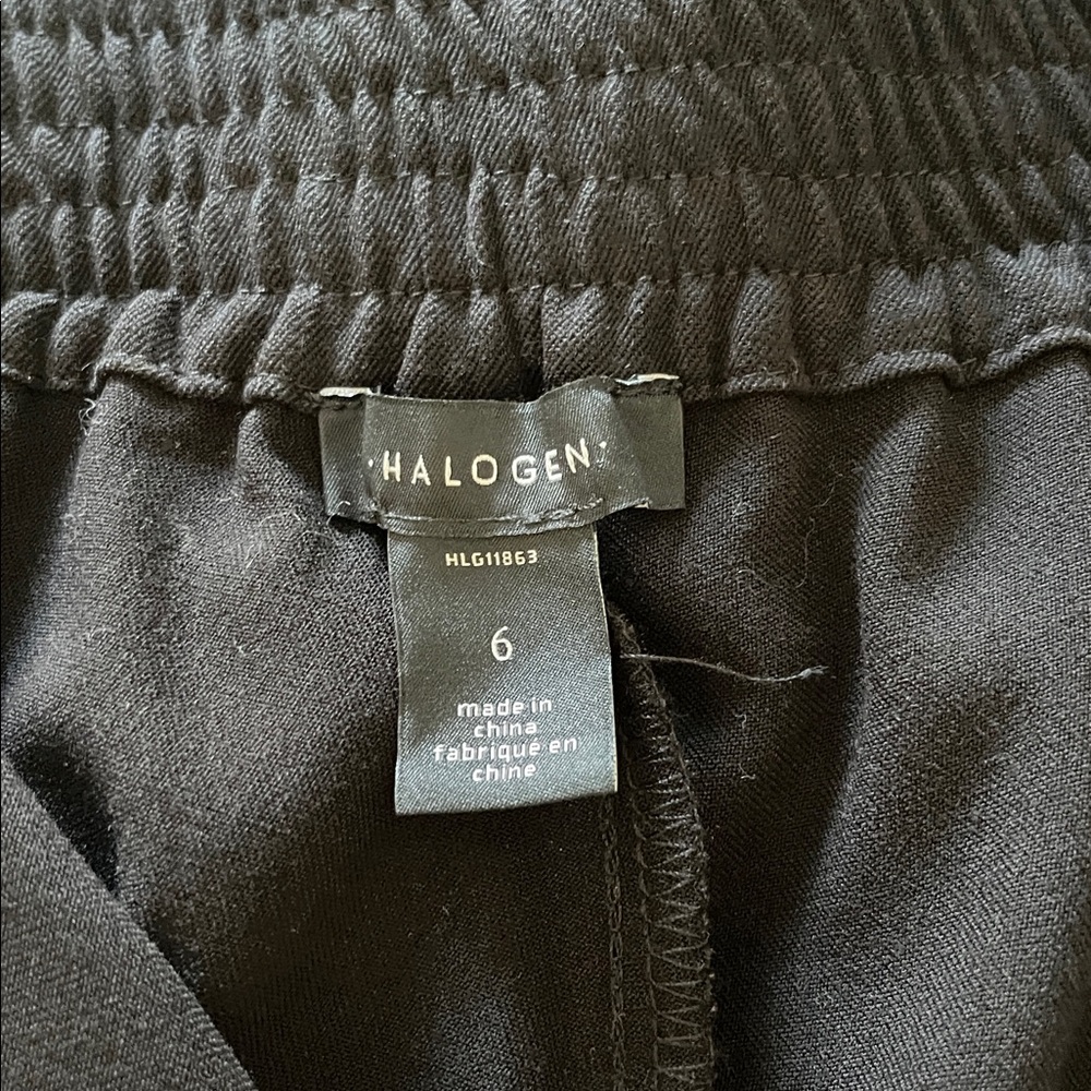 Halogen High Waist Wide Leg Women's Black Pants Size 6 NWOT - Picture 8 of 10